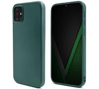 Moozy Lifestyle. Coque pour Samsung A51, Vert Foncé - Case en Silicone Liquide avec Finition Mate et Doublure en Microfibre Douce