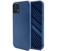 Moozy Lifestyle. Coque pour Samsung A52s 5G et Samsung A52, Bleu Nuit - Case en Silicone Liquide avec Finition Mate et Doublure en Microfibre Douce, Étui Phone Case Cover