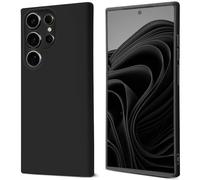 Moozy Lifestyle. Coque pour Samsung s24 Ultra, Coque pour s24 Ultra en Silicone Liquide avec Finition Mate et Doublure en Microfibre Douce, Étui pour s24 Ultra, Noir