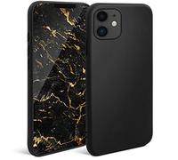 Moozy Minimalist Series Coque en Silicone pour iPhone 11, Noire - Finition Mate, Étui Fin et Mince de TPU Souple Case Cover