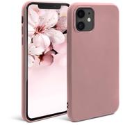 Moozy Minimalist Series Coque en silicone pour iPhone 11, Rose Beige - Finition mate fine et souple en TPU
