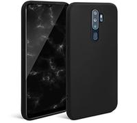 Moozy Minimalist Series Coque en silicone pour Oppo A9 2020, noir ? Finition mate fine et souple en TPU - Neuf