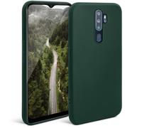 Moozy Minimalist Series Coque en silicone pour Oppo A9 2020, Vert nuit - Finition mate fine et souple en TPU