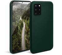 Moozy Minimalist Series Coque en silicone pour Samsung S20 Plus, vert nuit - Finition mate fine et souple en TPU