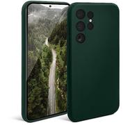 Moozy Minimalist Series Coque en Silicone pour Samsung S23 Ultra, Vert Foncé - Finition Mate, Étui Fin et Mince de TPU Souple Cas de Couverture de Téléphone Case Cover