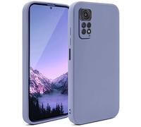 Moozy Minimalist Series Coque en Silicone pour Xiaomi Redmi Note 11 / 11S, Bleu Gris - Finition Mate, Housse de Protection légère en TPU Souple et Mince avec Surface mate