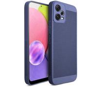 Moozy VentiGuard Coque de téléphone pour Xiaomi Redmi Note 12 Pro 5G, Bleu - Housse respirante avec motif perforé pour la circulation de l'air, ventilation, anti-surchauffe