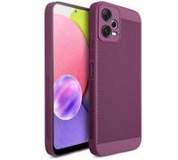 Moozy VentiGuard Coque pour Xiaomi Redmi Note 12 Pro 5G, Violette - Coque Respirante avec Motif Perforé pour la Circulation d'air, Ventilation, Coque Anti-Surchauffe, Étui Phone Case Cover