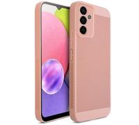 Moozy VentiGuard Coque pour Samsung A14, Rose Pastel - Coque Respirante avec Motif Perforé pour la Circulation d'air, Ventilation, Coque Anti-Surchauffe, Étui Phone Case Cover