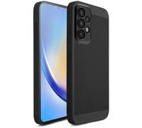 Moozy VentiGuard Coque pour Samsung A53 5G, Housse pour Samsung Galaxy a53, Protection pour a53 avec Motif Perforé pour la Circulation d'air, Coque pour Galaxy a53 5g Samsung, Noir