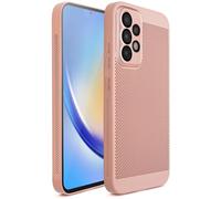 Moozy VentiGuard Coque pour Samsung A53 5G, Housse pour Samsung Galaxy a53, Protection pour a53 avec Motif Perforé pour la Circulation d'air, Coque pour Galaxy a53 5g Samsung, Rose Pastel