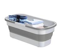 Mop Bucket - Foldable Cleaning Buckett with Handle for Floor Mopping, Car Wash, Camping, and Household Use | Space-Saving Silicone Utility Buckets - Portable & Durable Design