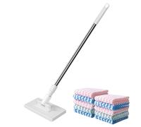 MOP DUSSION - PAD DE DÉTACHABLE professionnel, Tool de nettoyage écologique extensible | Balayeur sec humide industriel, grand accessoire de plancher de cuisine, tête de remplacement, équipan