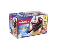 Mop et seau Vileda Turbo Box 2-en-1 1 pc Rouge/Gris