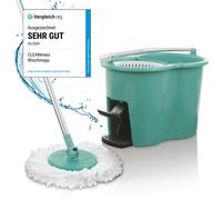 Mop Lave-Sol Set 2 Chambre Puissance Filtersystem Essuyer Seau Balai Neuf