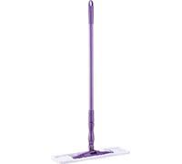 Mop microfibre Mery avec manche télescopique Piège à poussière Mop lavable Respectueux de l'environnement Pivotant à 360° Violet & Lilas Dimensions : 140x45x15 cm