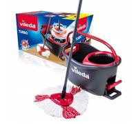 Mop rotatif avec seau - Vileda - TURBO - Seau 49 5 x 26 5 x 28 cm - Diamètre intérieur du tamis d’essorage 18 cm