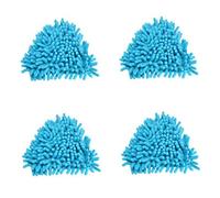 Mop triangulaire pour enfants 4pcs 6.30x6, 30 pouces Rotation Mini Mop Remplacement de la salle de bain Douche murale pour le plafond mural Home Nettoyage Bluetangular