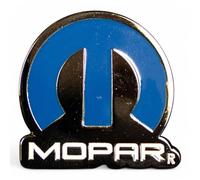Mopar Épinglette logo Omega 2,8 cm - Emblème moderne bleu et noir | Marque officielle actuelle | Fabriqué aux États-Unis