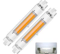 MOPDHU Ampoule R7S LED 118mm Dimmable,Blanc Froid 6000K,3000LM Pas de Scintillement,30W R7S LED COB Ampoules Équivalent Ampoule Halogène J118 300W,Éclairage à Faisceau 360 °,AC 220-240V,Lot de 2