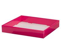 Mopec c26.34 - Plateau de Anneaux acharolada en Couleur Fuchsia de 23 cm, Pack de 1 unité