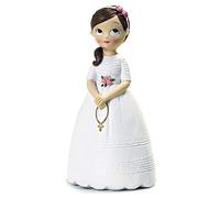 Mopec Figurine de Communion avec Chapelet en résine 16,5 cm