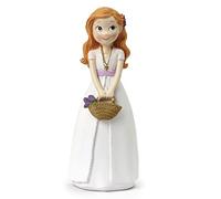 Mopec Figurine gâteau Fille Communion Panier Fleurs