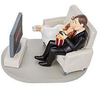 Mopec Figura pastel novios 18x13,5cm Figurine gâteau mariés Darling Wedflix 18 x 13,5 cm, Blanc, Taille unique