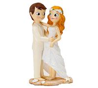 Mopec, Figurine gâteau Pop&Fun Mariés aux Pieds Nus sur la Plage, 21 cm