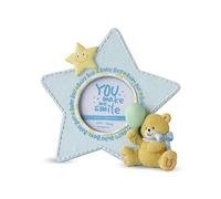 Mopec g267.3 - Cadre de Photo de Couleur Bleu en Forme d'étoile, Pack de 1 unité