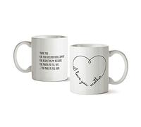 Mopec G471.3 Mug en céramique avec inscription « I Love You Mother » Blanc