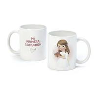 Mopec G61.1 Tasse en céramique pour première communion fille avec Bible