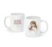 Mopec G61.2 Tasse en céramique Première communion fille avec Bible