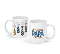 Mopec G724.5 Tasse en céramique IL MIGLIOR PAPA È IL MIO en italien Ø8 x 9,5 cm