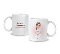 Mopec G858.3 Tasse en céramique First Communion fille avec chapelet