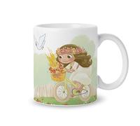 Mopec G912.2.2 Tasse en céramique pour fille Communion à vélo CAT