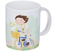 Mopec G912.3.1 Tasse en céramique pour communion à vélo avec boîte cadeau, porcelaine