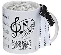 Mopec GB297.3 Mug Céramique Musical Score Coffret Cadeau 6 Bonbons