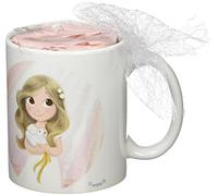 Mopec gd670.2 - Tasse Première Communion de Porcelaine pour Fille adornada avec Bonbons de Fruits en boîte de Cadeau, Pack de 1 unité
