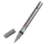 Mopec k5.5.12 - Feutre marqueur Permanent Pointe Extra Fine de Couleur Argent, Pack de 12 unités