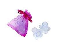 Mopec K9 Lot de 4 Paires de protège-Talons en Forme de Fleur Fuchsia