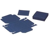 Mopec Lot de 25 Trousses carrées AZ 6 x 6 x 1,5 cm Bleu Marine Taille Unique