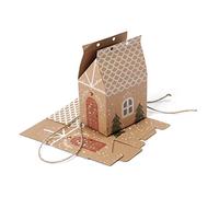 Mopec, Min.25 Lot de 25 boîtes en Pain d'épices de Noël 7 x 10,5 x 5 cm Beige Taille Unique