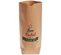 Mopec NE840.2 Lot de 25 sacs en papier Kraft Bon Nadal i Feliç Any NOU, 18 x 32 x 7 cm, multicolore