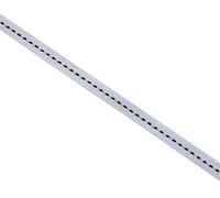 Mopec S14.01 Ruban blanc piqué Noir 7 mm x 50 m Textile Taille unique