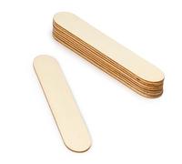 Mopec W48 Lot de 50 bâtons plats en contreplaqué 2,5 x 15 x 0,2 cm, marron, normal