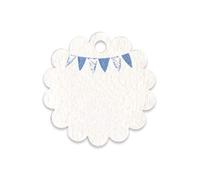 Mopec x225.3 - Carte en Forme de Fleur avec Une banderita pour Enfant, Pack de 54 unités