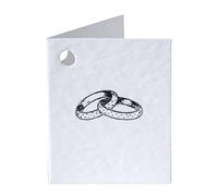 Mopec x62.12 - Carte LIBRITO avec alliances Argenté, Pack de 100 pièces