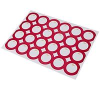 Mopec X625.34 Lot de 5 étiquettes adhésives en papier pour communion Ondes Fuchsia 1 feuille = 24 unités Taille unique