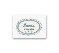 Mopec x638.3 - Carte Horizontale de baptême avec Un Sceau pour Enfant, Pack de 5 Feuilles